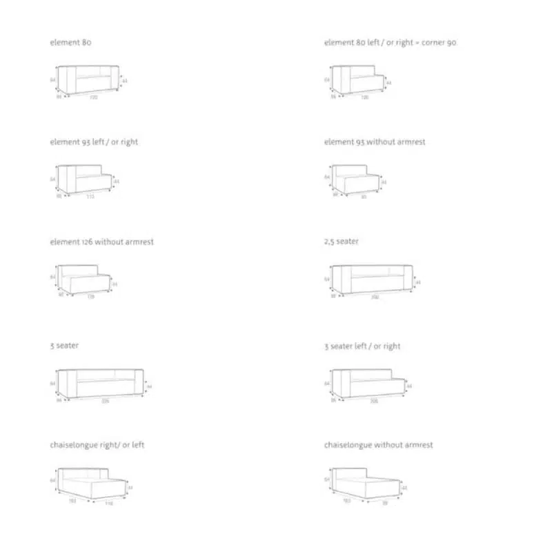 Liam Sofa DeFrae Contract Furniture Configurations