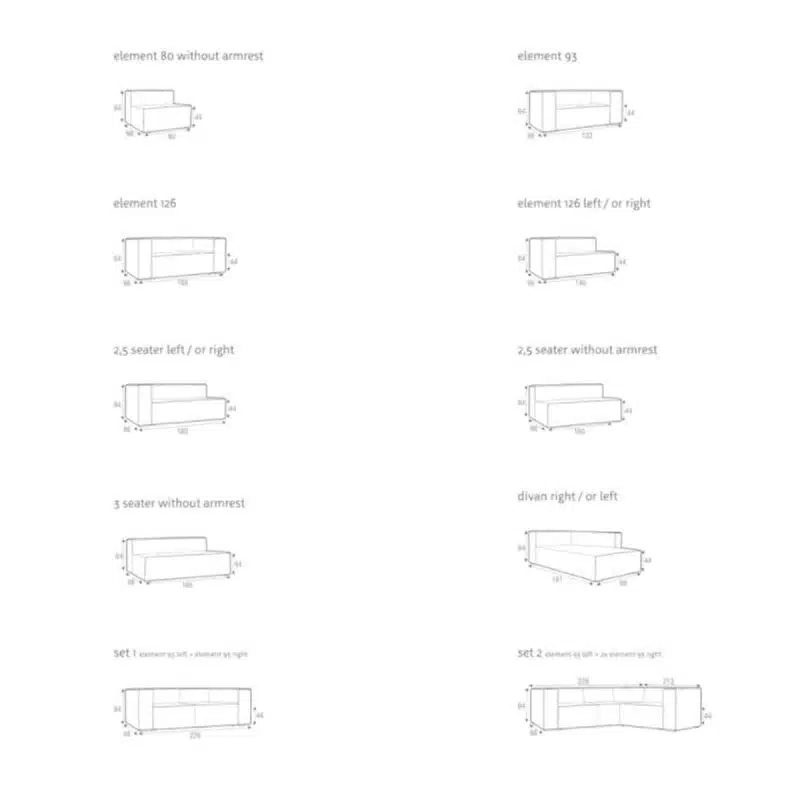 Liam Sofa DeFrae Contract Furniture Configurations