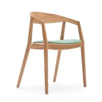 Amore Armchair Oak Frame DeFrae Contract Furniture