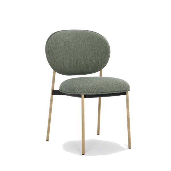 Blume 2950 Side Chair Pedrali at DeFrae Contract Furniture Antique Brass Frame