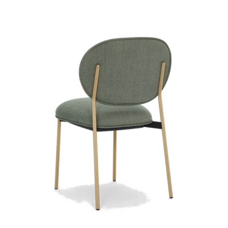 Blume 2950 Side Chair Pedrali at DeFrae Contract Furniture Antique Brass Frame
