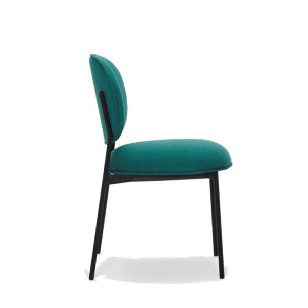 Blume 2950 Side Chair Pedrali at DeFrae Contract Furniture Black Metal Frame