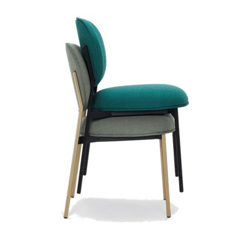 Blume 2950 Side Chair Pedrali at DeFrae Contract Furniture Black Metal Frame