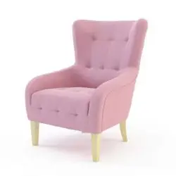 Juliet lounge armchair button detail DeFrae Contract Furniture pink