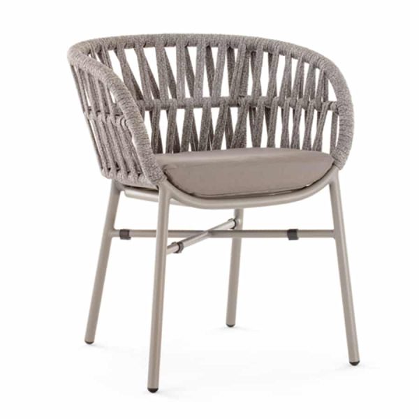 Tahiti Armchair DeFrae Contract Furniture for Outside Use Rope Effect