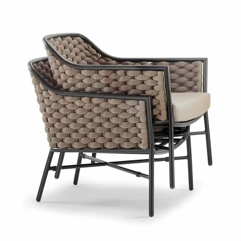 Panama Outdoor Lounge Chair DeFrae Contract Furniture Stackable