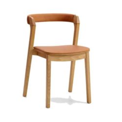 Arco Side Chair with curved upholstered backrest from DeFrae Contract Furniture 1.24.1