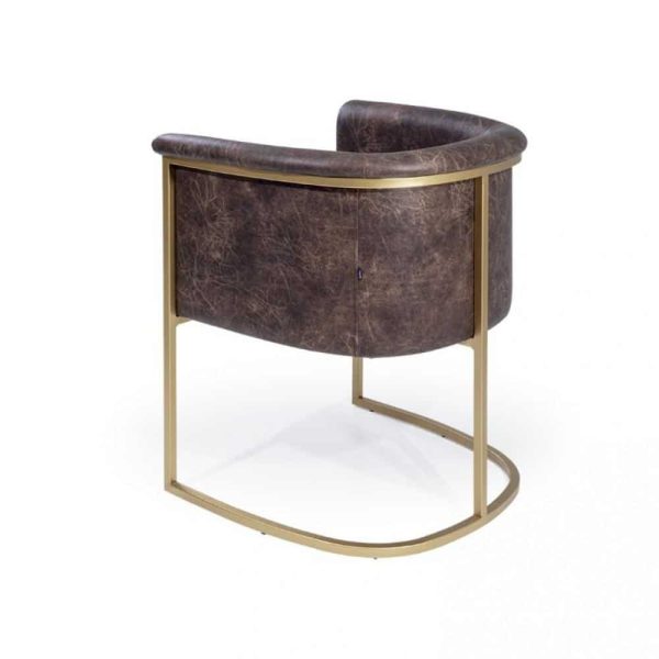 Honey Armchair from DeFrae Contract Furniture Back View