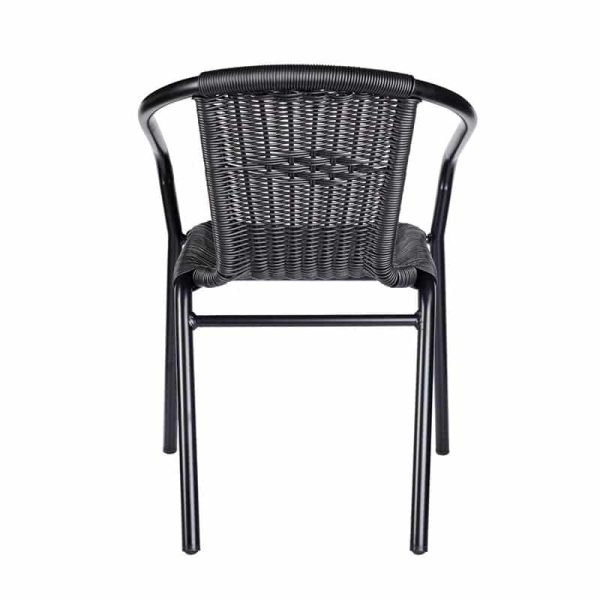 Black Wix Armchair DeFrae Contract Furniture Back View