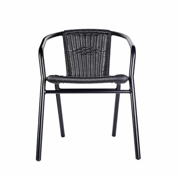 Black Wix Armchair DeFrae Contract Furniture Front View