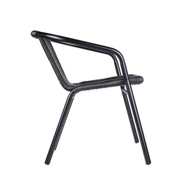 Black Wix Armchair DeFrae Contract Furniture Side View