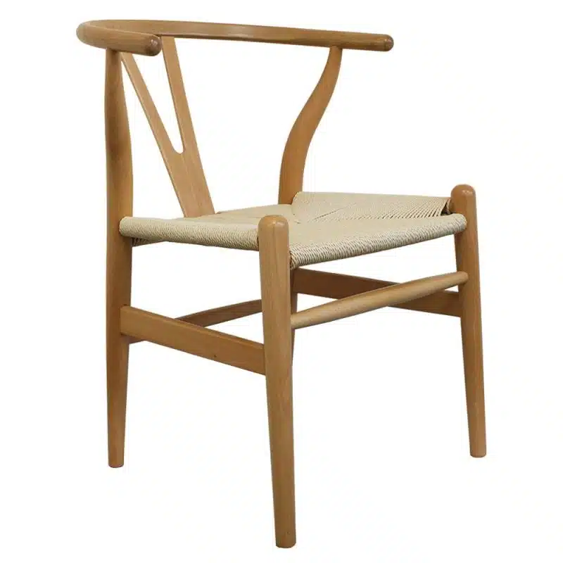 WIshbone natural Frame with natural seat DeFrae Contract Furniture hero