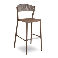 Duke Barstool Taupe DeFrae Contract Furniture Outside