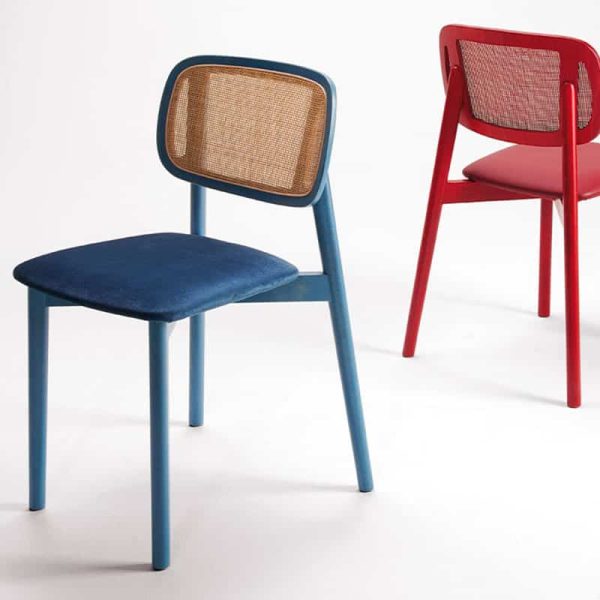 Biba Side Chair Cane Back by DeFrae Contract Furniture Situ