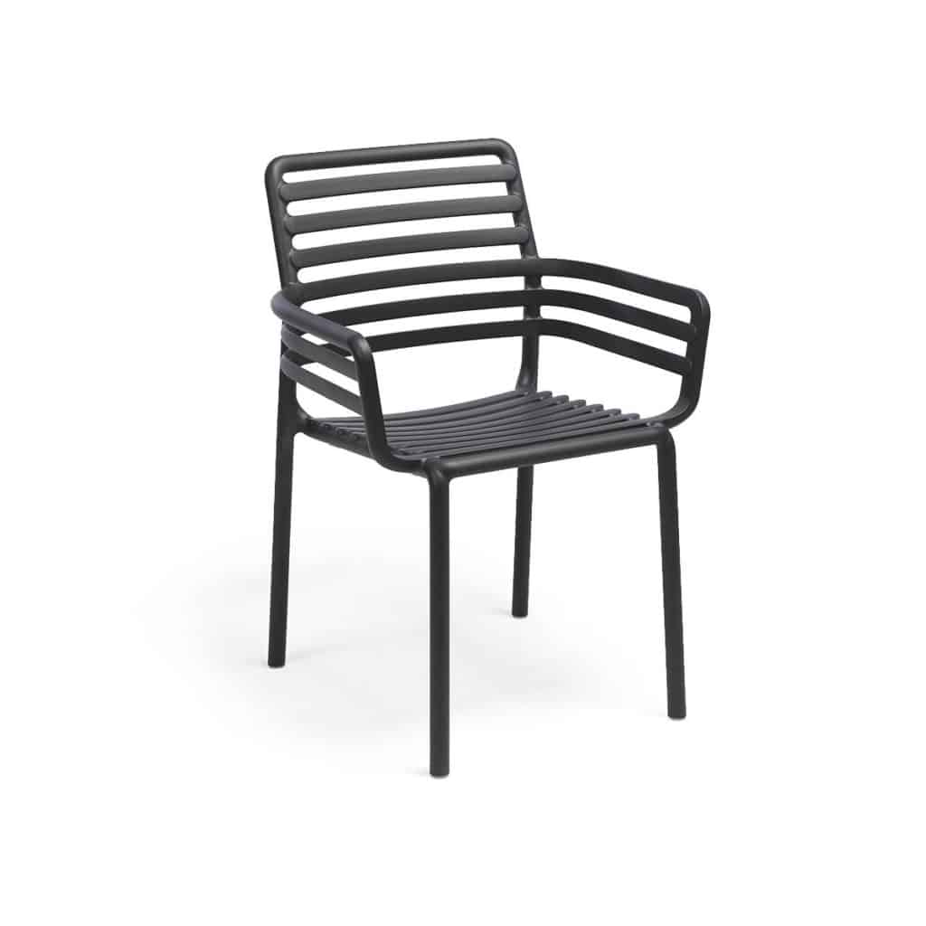 Doga Armchair in Anthracite Grey DeFrae Contract Furniture