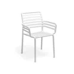 Doga Armchair in White DeFrae Contract Furniture