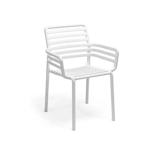 Doga Armchair in White DeFrae Contract Furniture