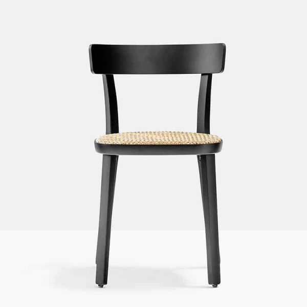 Folk 2920 Front View Pedrali at DeFrae Contract Furniture Restaurant Chair with cane seat
