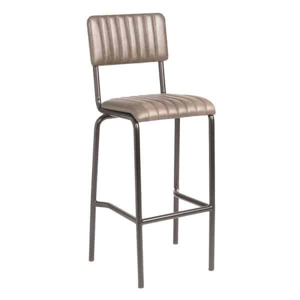 Home Bar Stool in Diamond Silver from DeFrae Contract Furniture