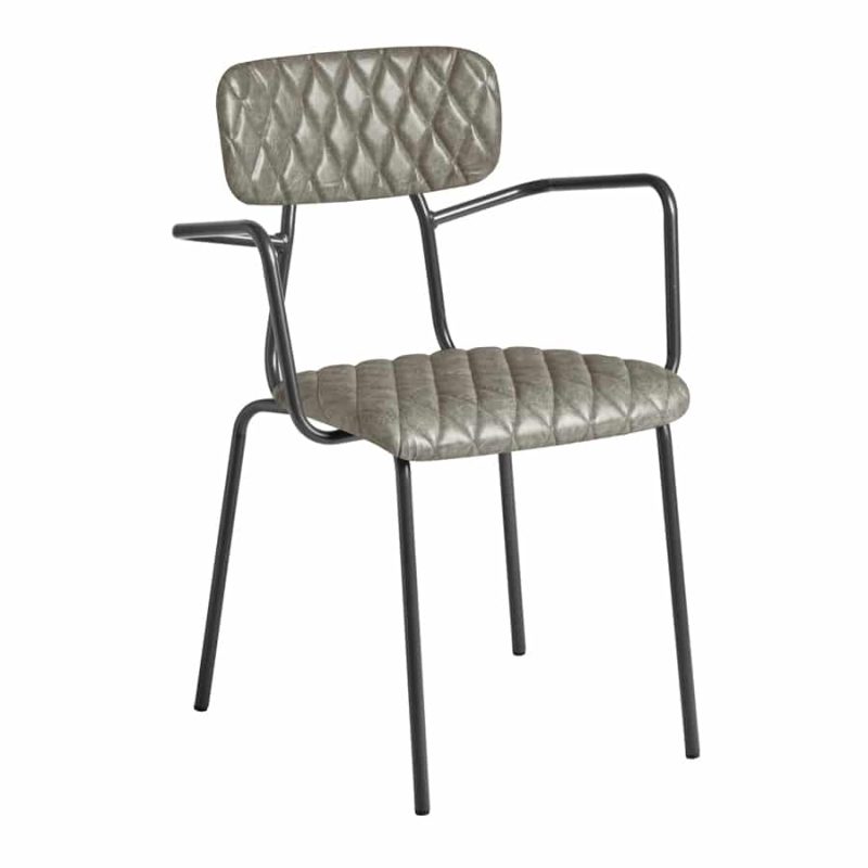 Kara Armchair in Diamond Silver from DeFrae Contract Furniture