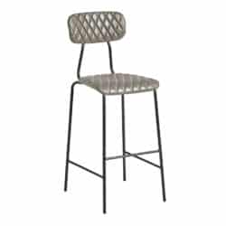 Kara Bar Stool in Diamond Silver from DeFrae Contract Furniture