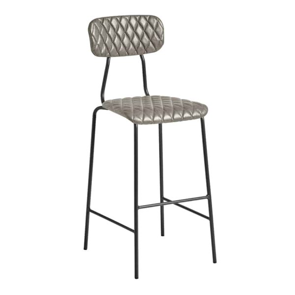 Kara Bar Stool in Diamond Silver from DeFrae Contract Furniture