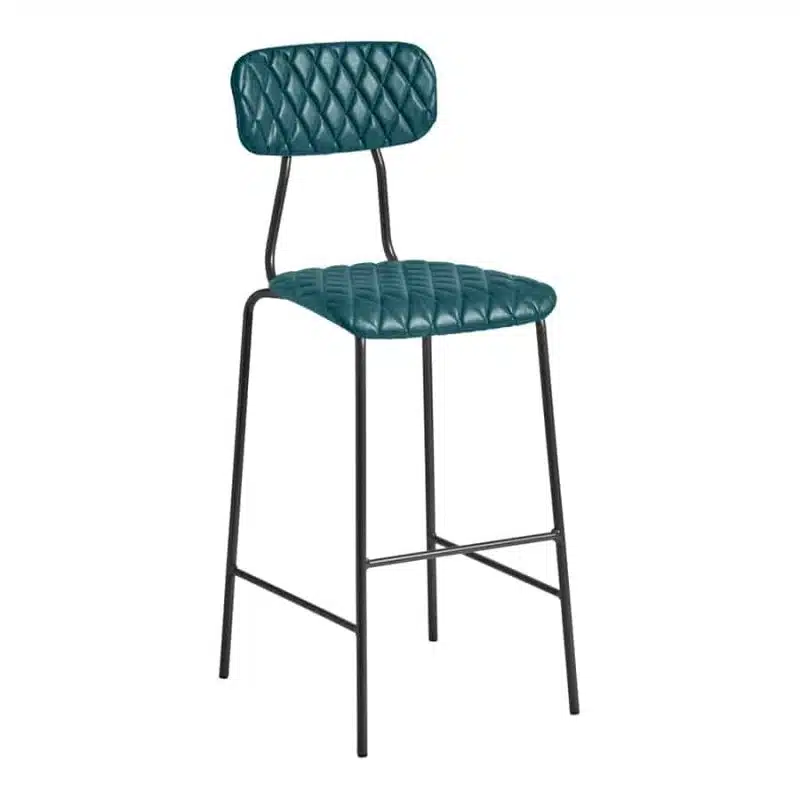 Kara Bar Stool in Vintage Teal from DeFrae Contract Furniture