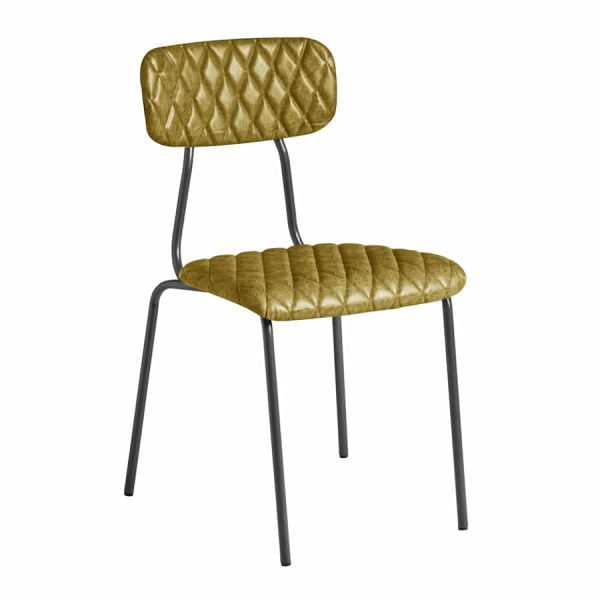 Kara Side Chair in Vintage Gold from DeFrae Contract Furniture