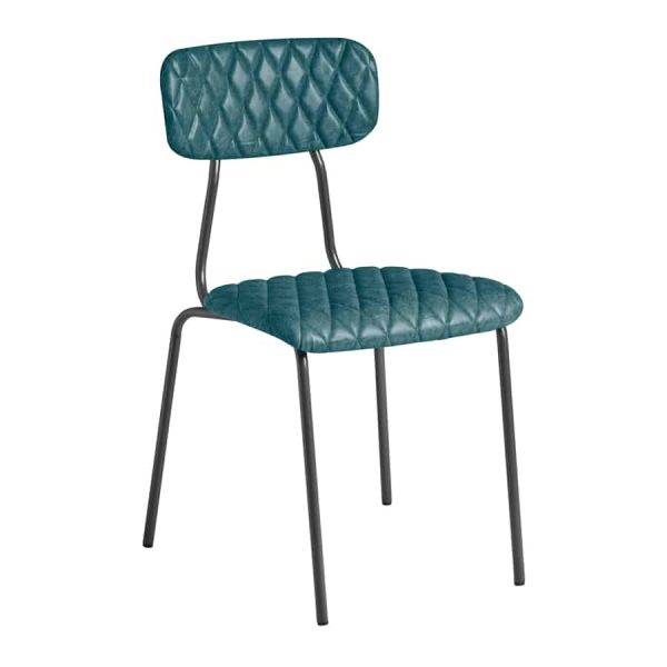 Kara Side Chair in Vintage Teal from DeFrae Contract Furniture