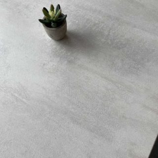White chromix Egger tabletop by DeFrae Contract Furniture