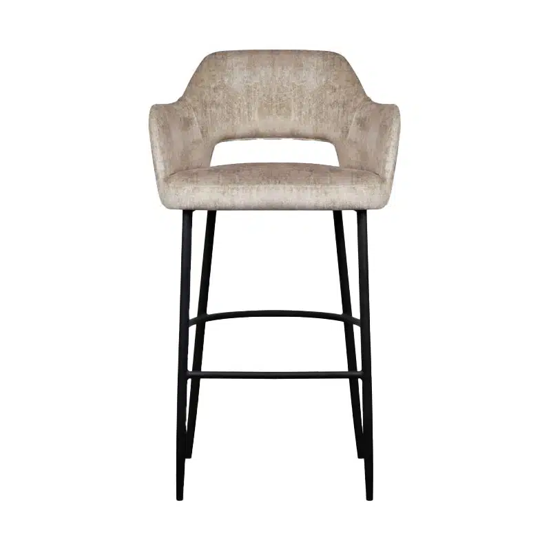 Kelsey Bar Stool Open Back Metal Frame DeFrae Contract Furniture Kandy BS