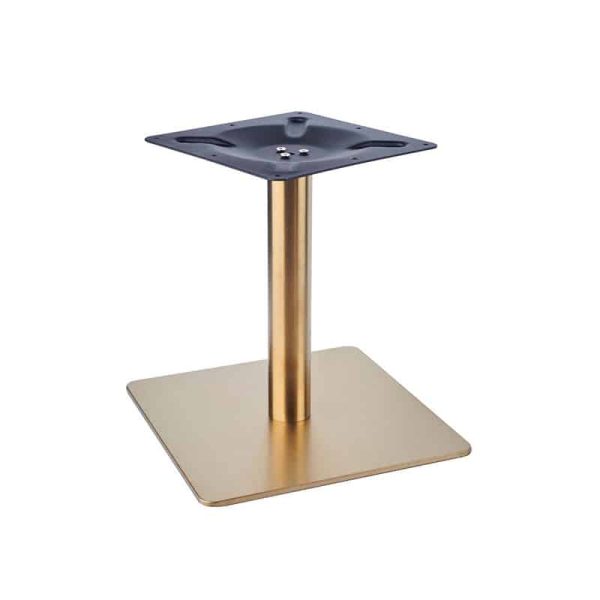 Zeus Square Coffee Height Square Brass Table Base DeFrae
