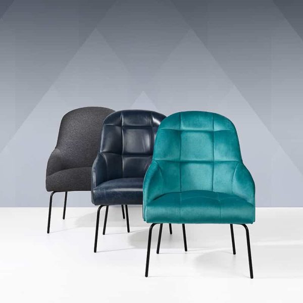 Kelly Tube Lounge Chair Range by DeFrae Contract Furniture