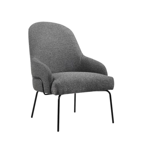Kelly Tube Lounge Chair Range by DeFrae Contract Furniture Front View