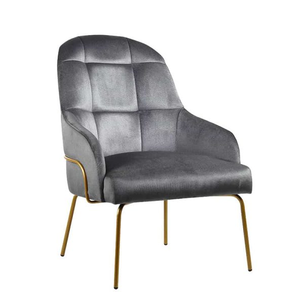 Kelly Tube Quilted Lounge Chair Range by DeFrae Contract Furniture Back Front View