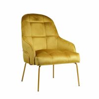 Kelly Tube Quilted Lounge Chair Range by DeFrae Contract Furniture Seat and Back Front View