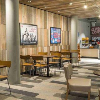 Restaurant and Bar furniture by DeFrae Contract Furniture at Picturehouse Cinema Finsbury Park