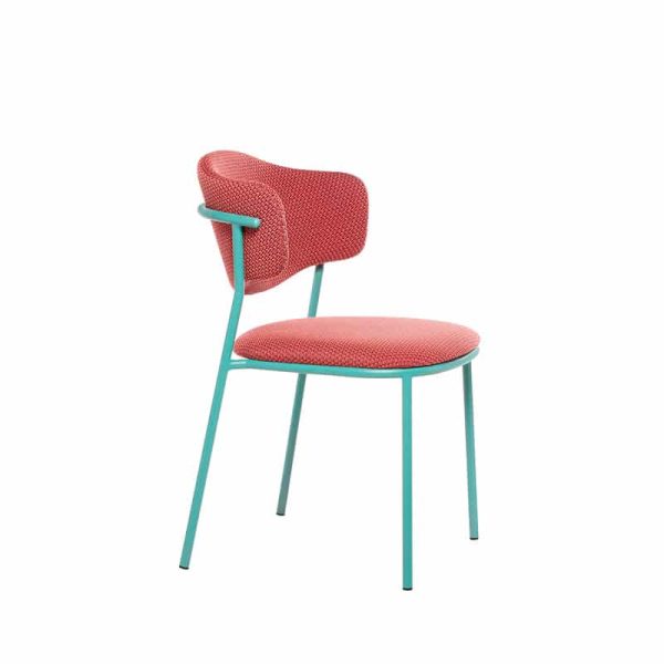 Sweetly Side Chair Accento at DeFrae Contract Furniture Aqua Frame