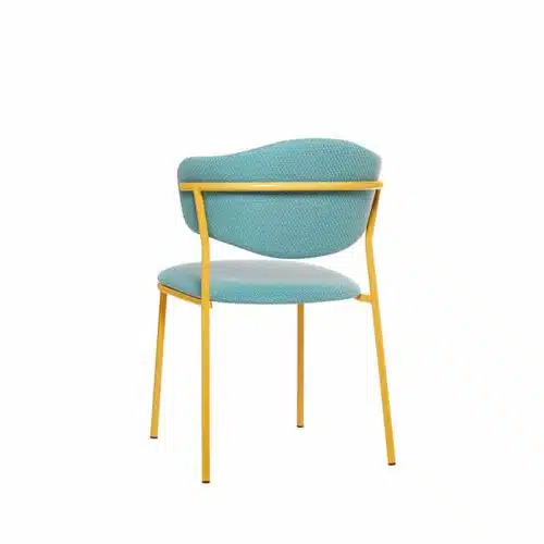 Sweetly Side Chair Accento at DeFrae Contract Furniture Gold Frame Back View
