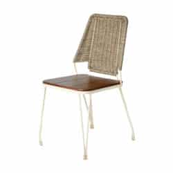 Velour Side Chair DeFrae Contract Furniture Rattan Hairpin Legs