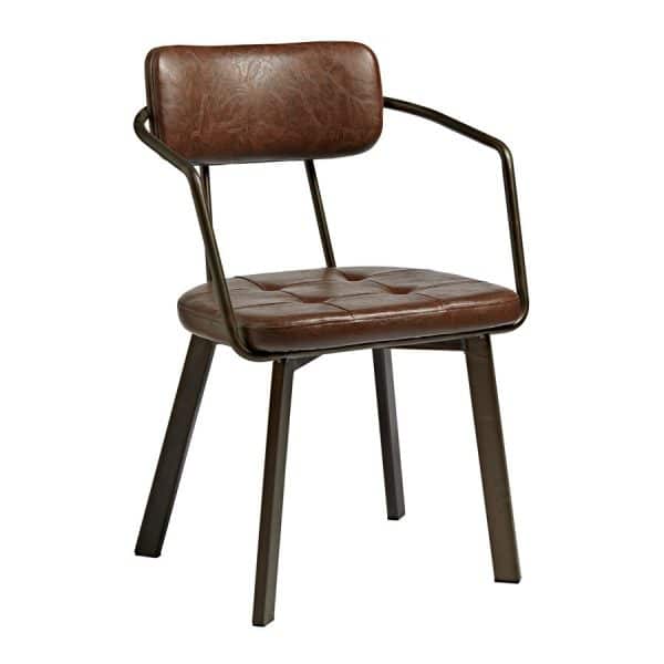 Auzet Armchair from DeFrae Contract Furniture Vintage Brown