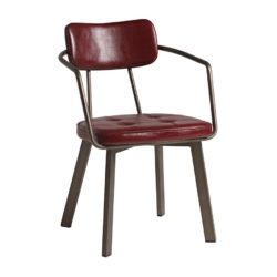 Auzet Armchair from DeFrae Contract Furniture Vintage Red