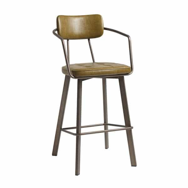 Auzet Bar Stool from DeFrae Contract Furniture Vintage Gold