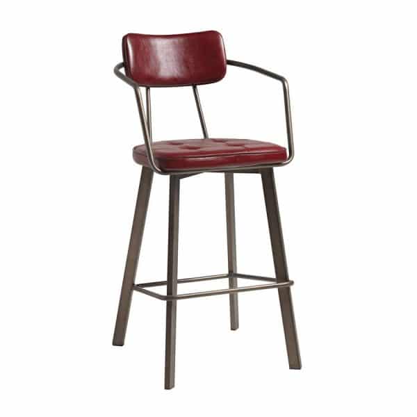 Auzet Bar Stool from DeFrae Contract Furniture Vintage Red
