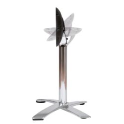 Spaceguard Aluminium Outside Dining Height Table Base DeFrae Contract Furniture