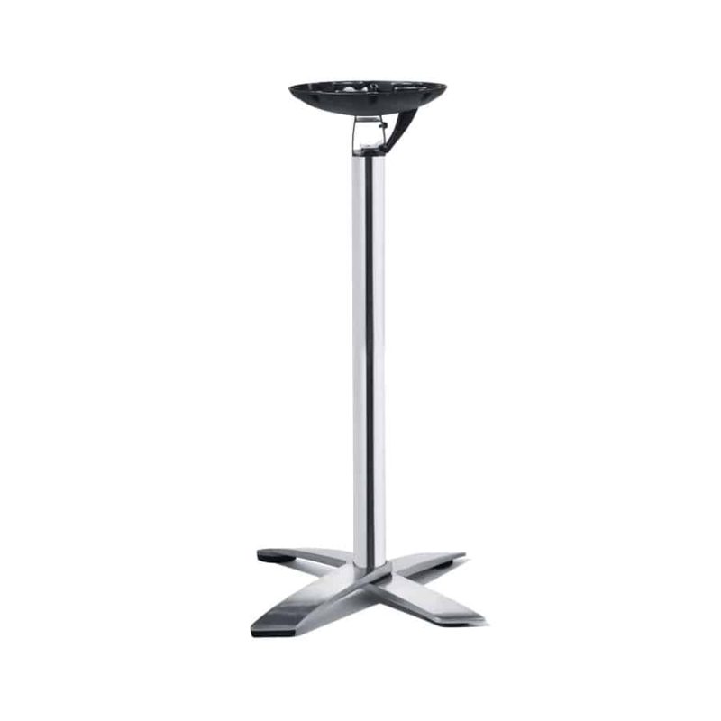 Spaceguard Aluminium Outside Poseur Height Table Base DeFrae Contract Furniture