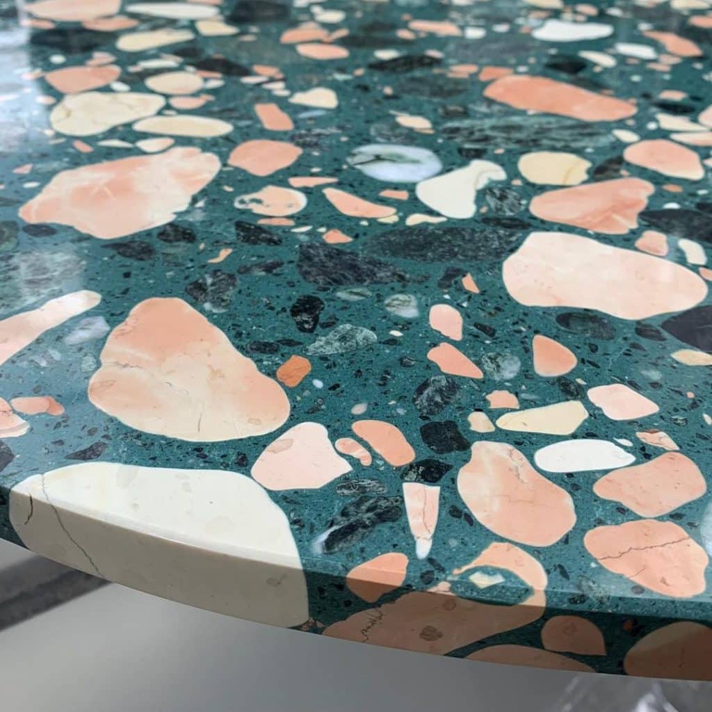Palladio Fenice Agglomerate Marble Tabletops DeFrae Contract Furniture