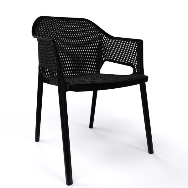 Minush Armchair Outside DeFrae Contract Furniture Black