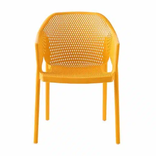 Minush Armchair Outside DeFrae Contract Furniture Saffron Front On