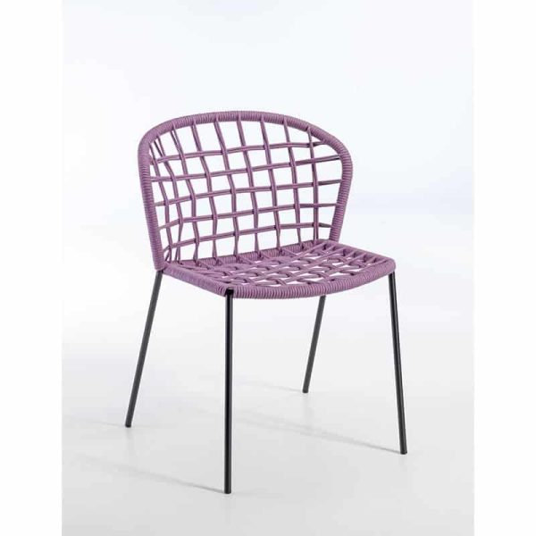 Sanela Outside Side Chair DeFrae Contract Furniture 106 Lilac